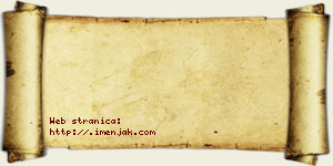 Jana Perošević vizit kartica